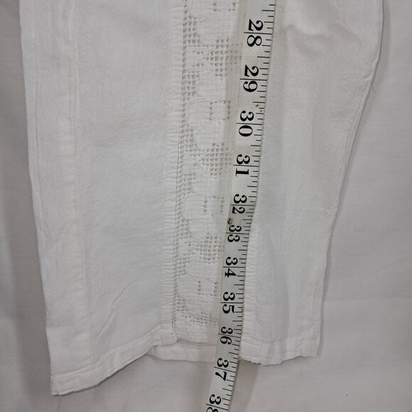 NWT's Seaspice Resort Magnolia White Small 100% Peruvian Cotton Pants - Picture 7 of 8
